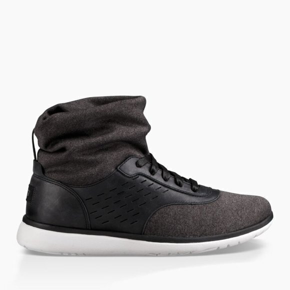 UGG‎ AUSTRALIA 1017012 Islay Knit & Leather Gray Sneaker Boot Womens Size… - Picture 1 of 8